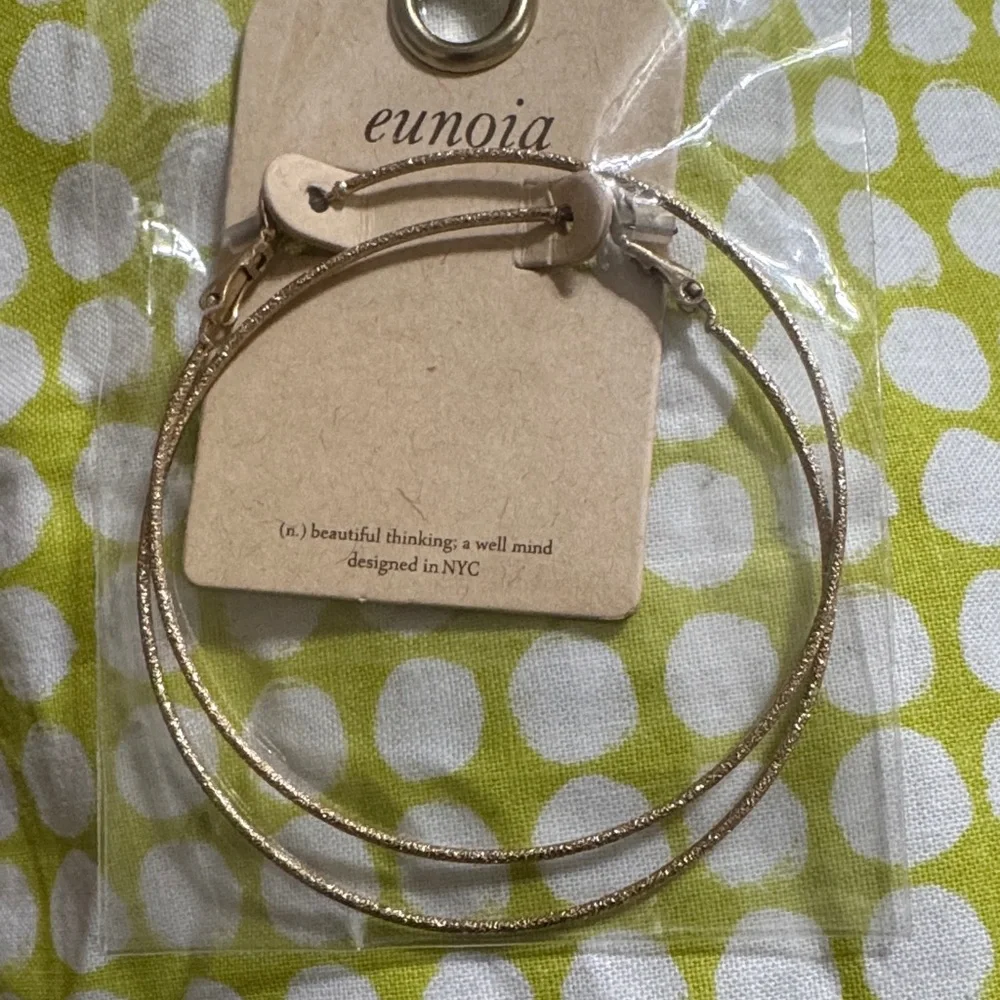 Gold Hoop Earrings - Picture 1 of 4